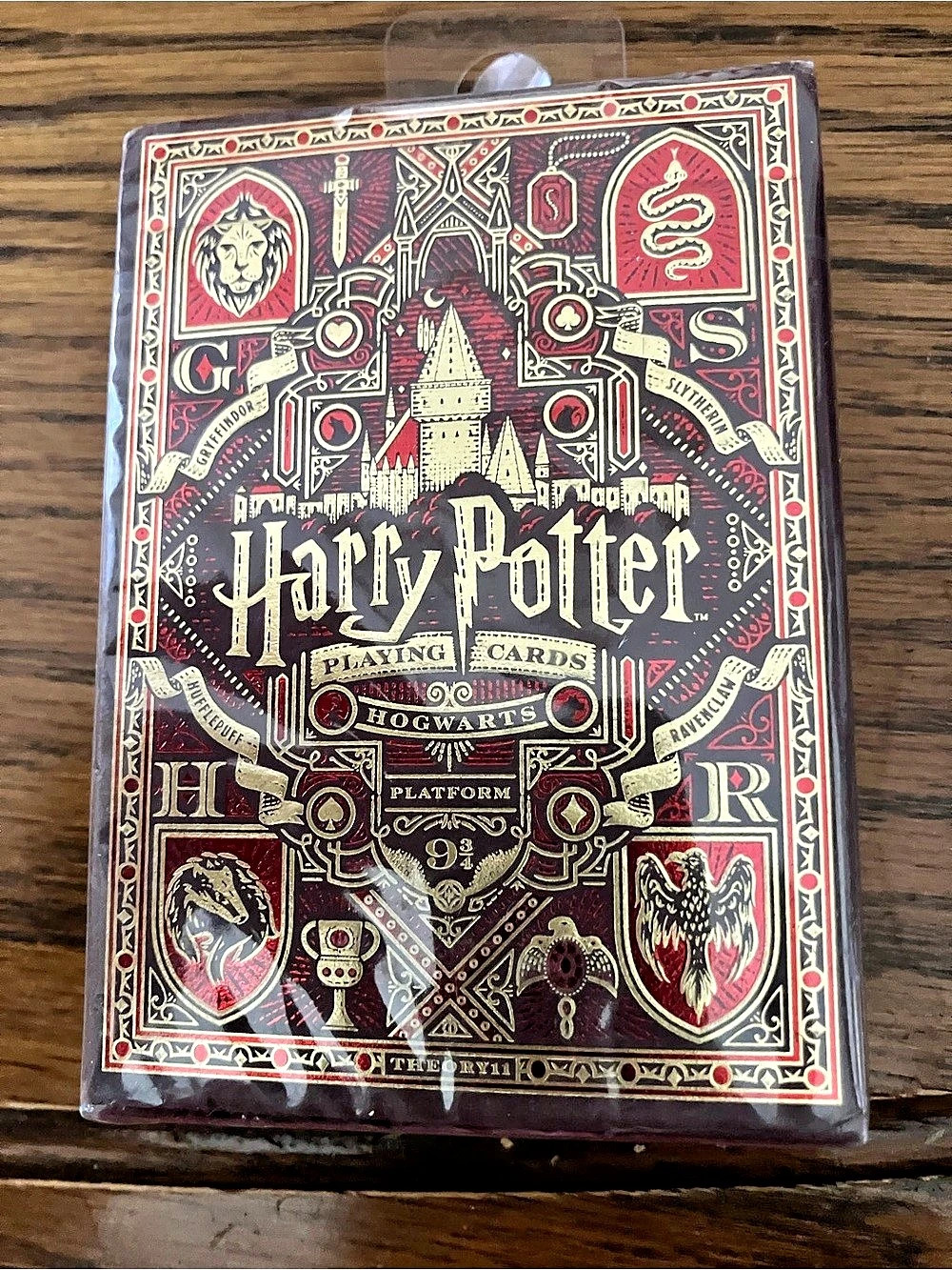 Harry Potter Playing Cards Deck in Red & Black Like New